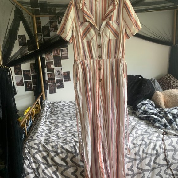 Multi-Colored Strip Jumpsuit - Picture 3 of 3